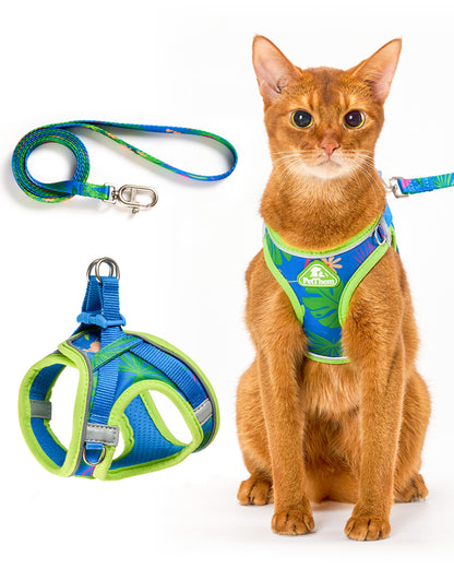 Step-in Escape Proof Cat Vest and Leash Set