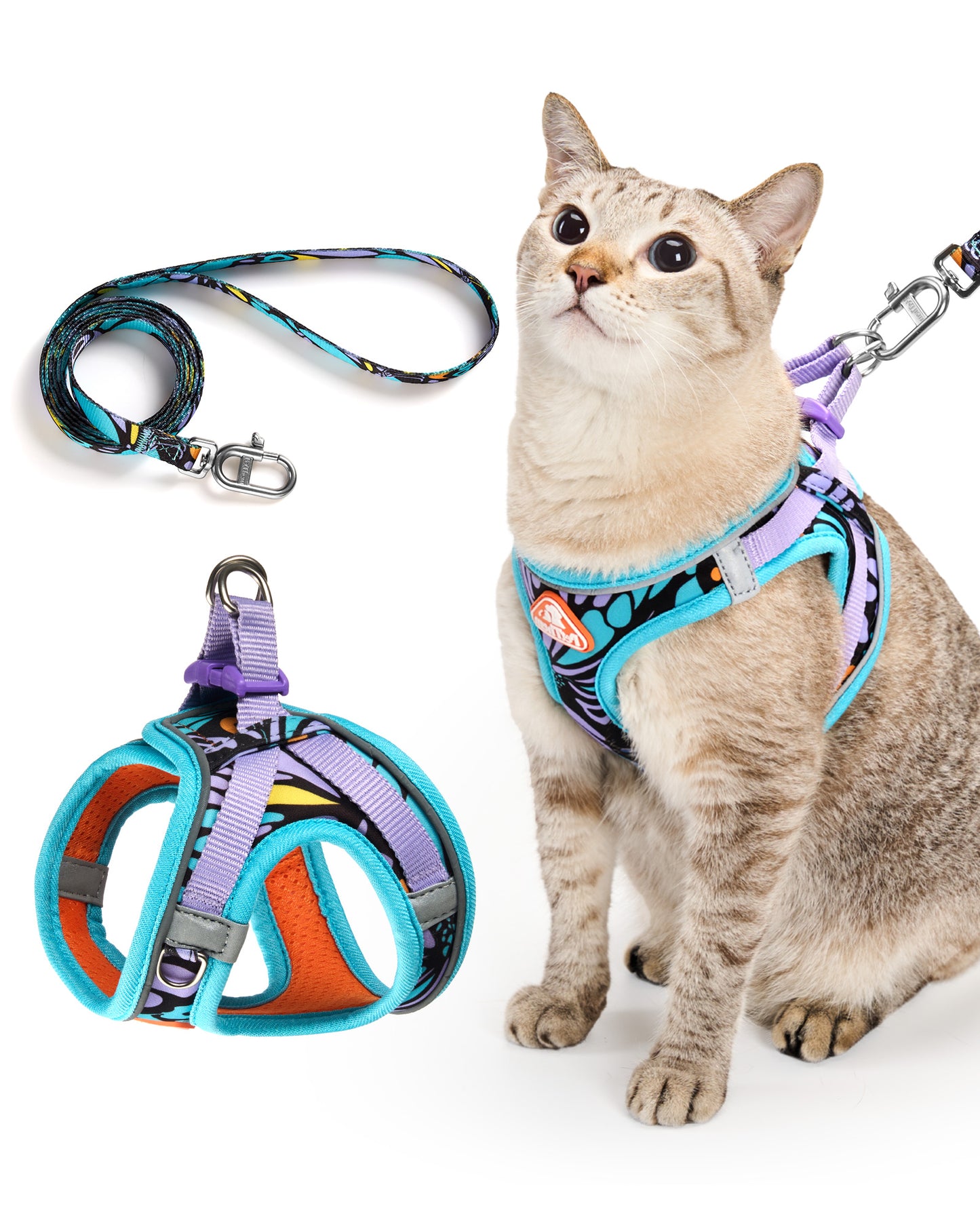 Step-in Escape Proof Cat Vest and Leash Set