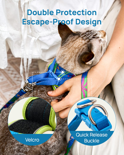 Step-in Escape Proof Cat Vest and Leash Set