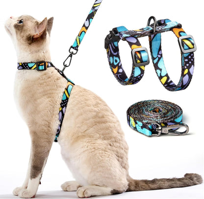 Escape Proof Cat Harness and Leash Set