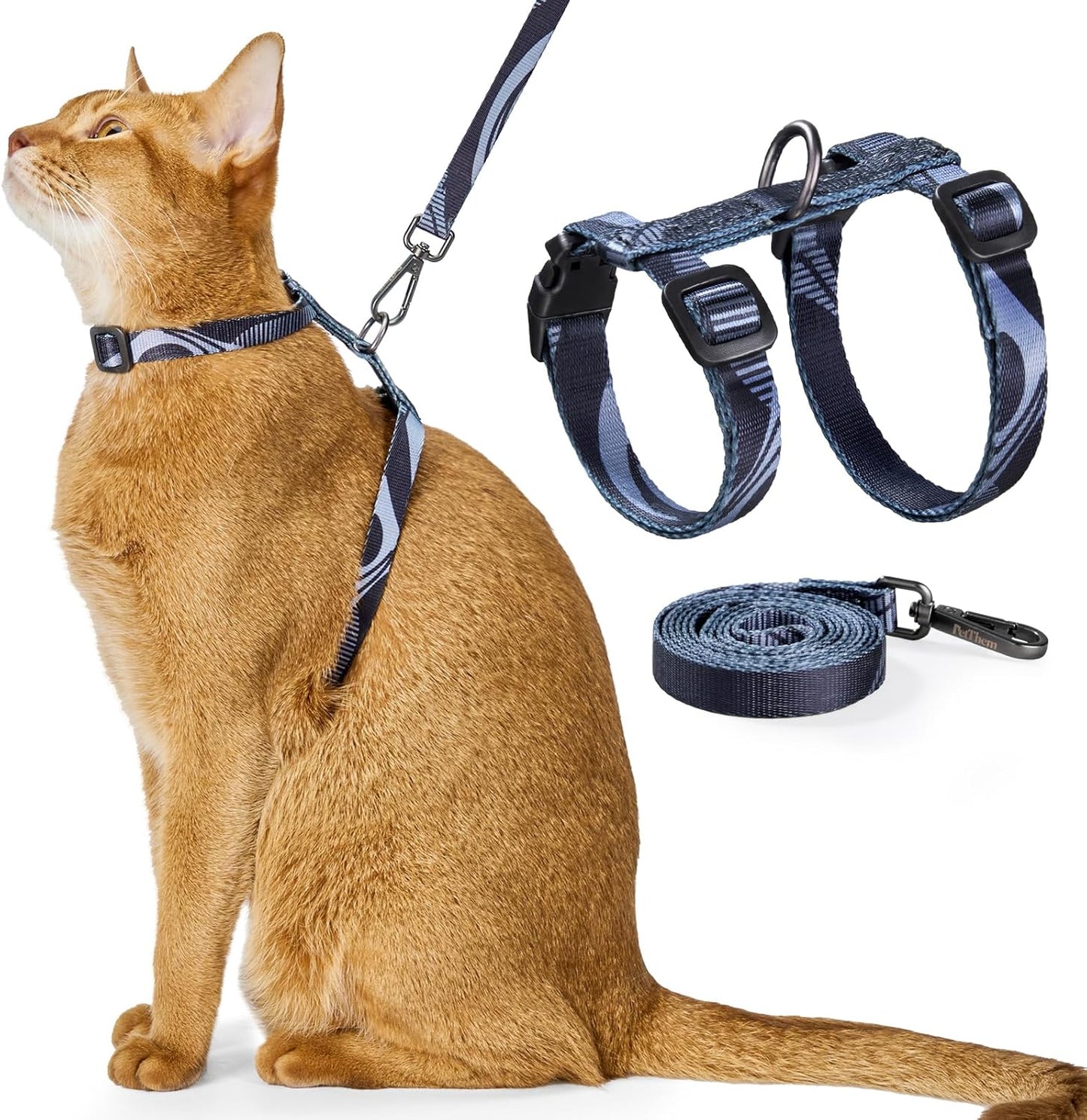 Escape Proof Cat Harness and Leash Set