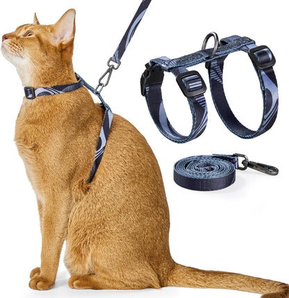 Escape Proof Cat Harness and Leash Set