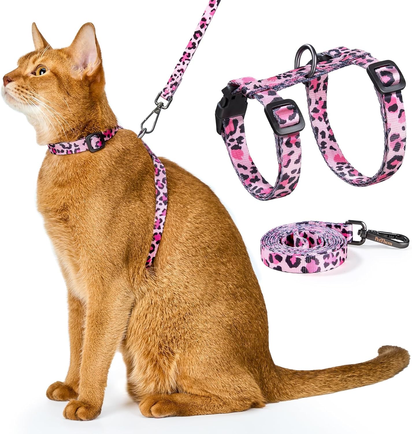 Escape Proof Cat Harness and Leash Set