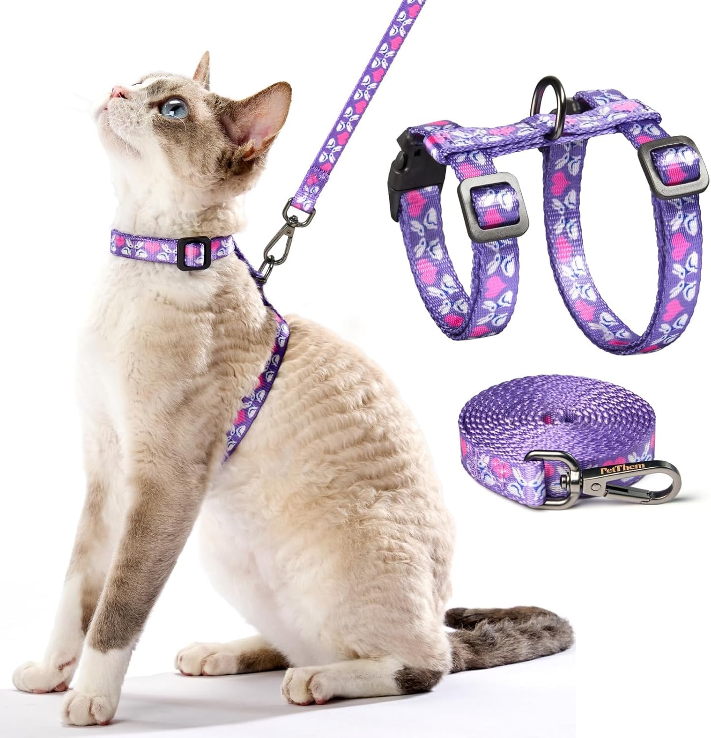 Escape Proof Cat Harness and Leash Set