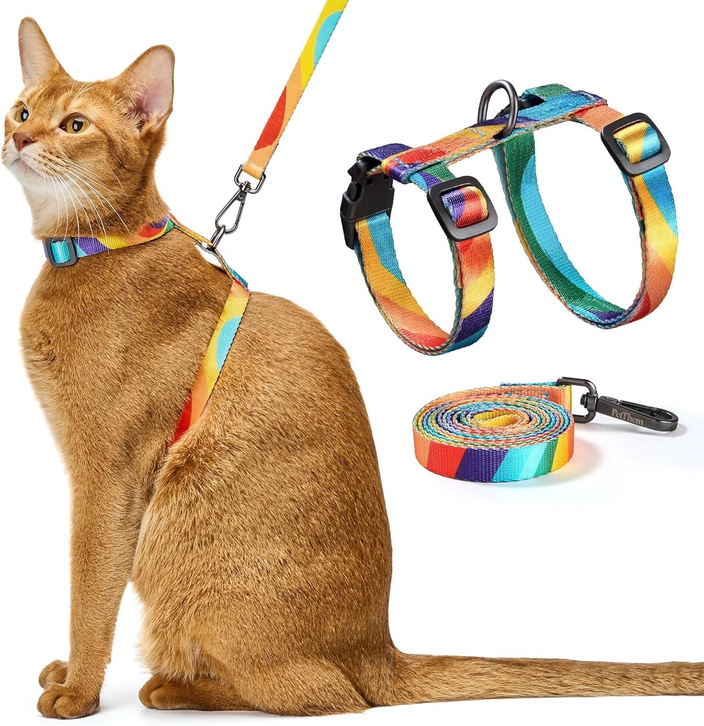 Escape Proof Cat Harness and Leash Set